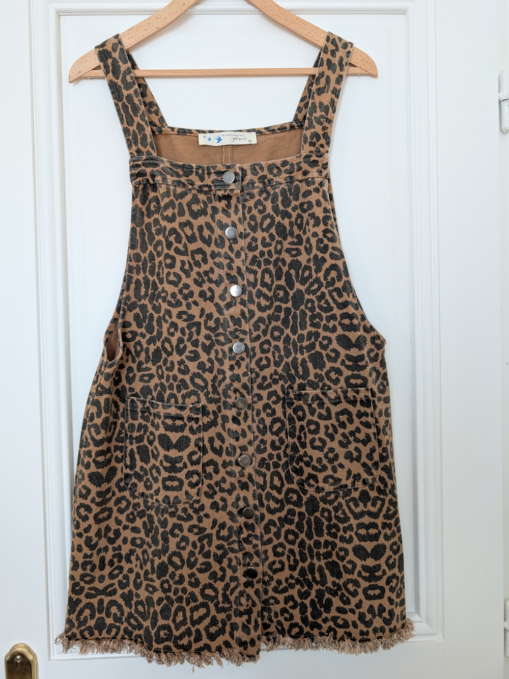 Leopard Print Mini Dress Overall/Jumper